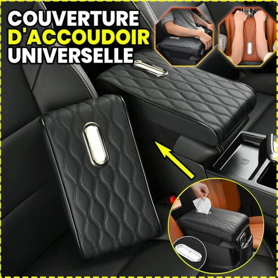 Boîte D'accoudoir En Cuire Mulifoonctionel Pour Voiture