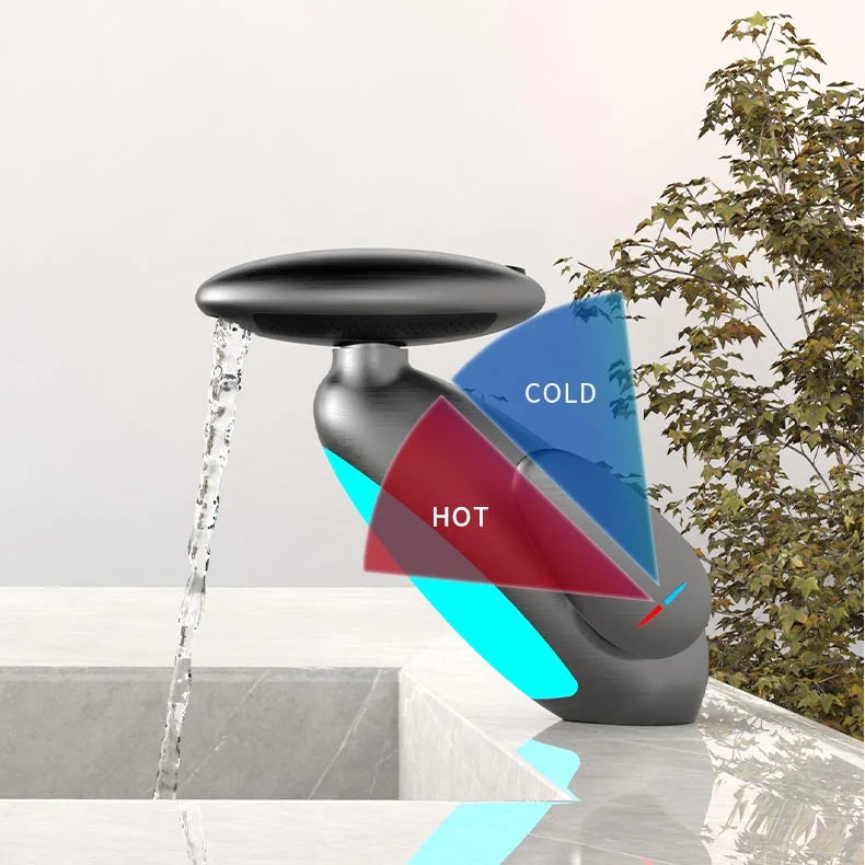 Robinet de salle de bain intelligent à LED