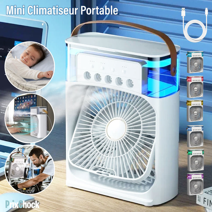 MINI VENTILATEUR 3 EN 1 PORTABLE