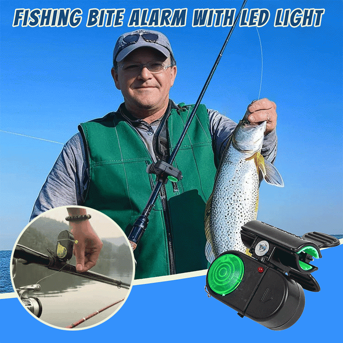 Détecteur de touche de pêche avec lumière LED