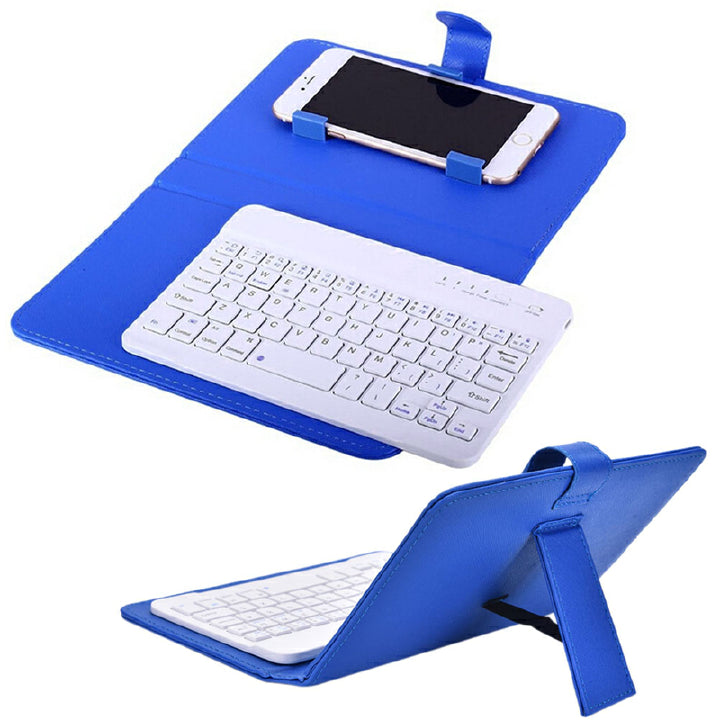 Mini sans Fil Bluetooth Clavier Portable Clavier avec Etui