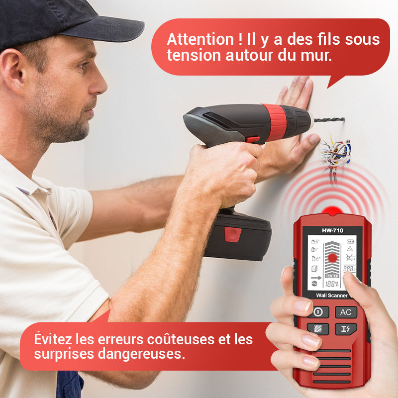 Détecteur mural portable multifonction CG