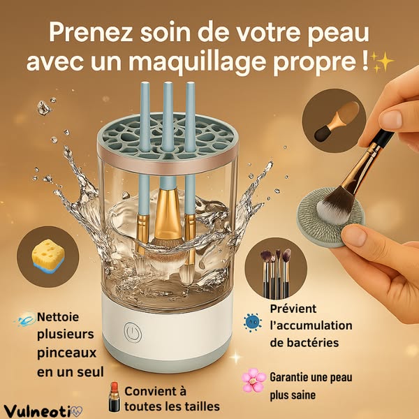 🔥PROMO BLACK FRIDAY🔥Nettoyeur de Pinceaux de Maquillage Électrique