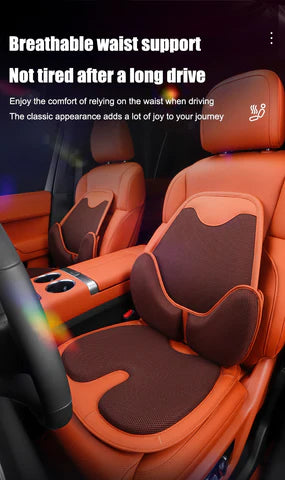 Coussin de siège de voiture en soie glacée