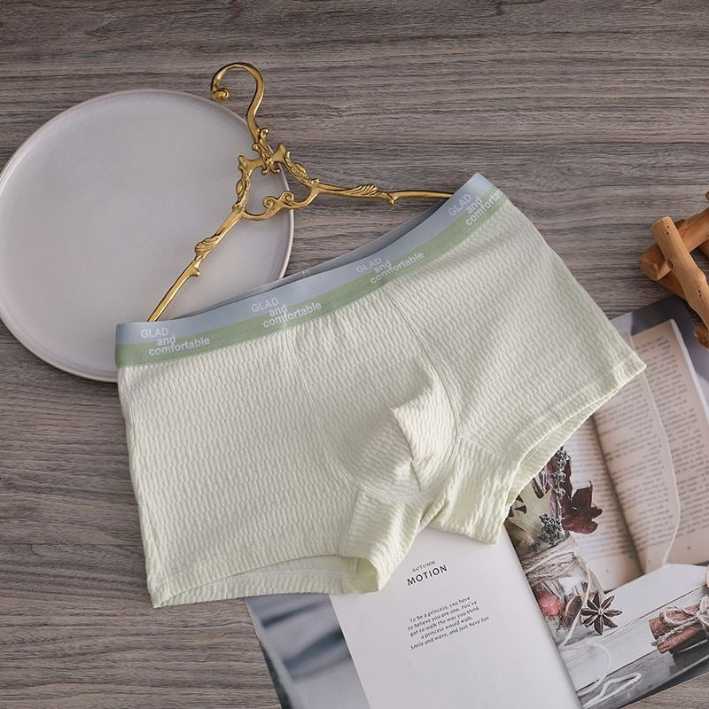 Boxer en coton 100% texturé respirant (Pack de 4pcs)