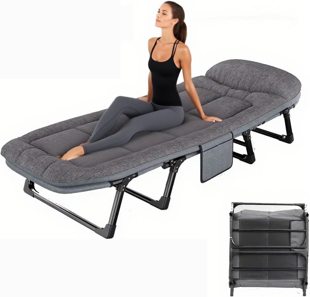 Lit pliant portable réglable (190*60cm)