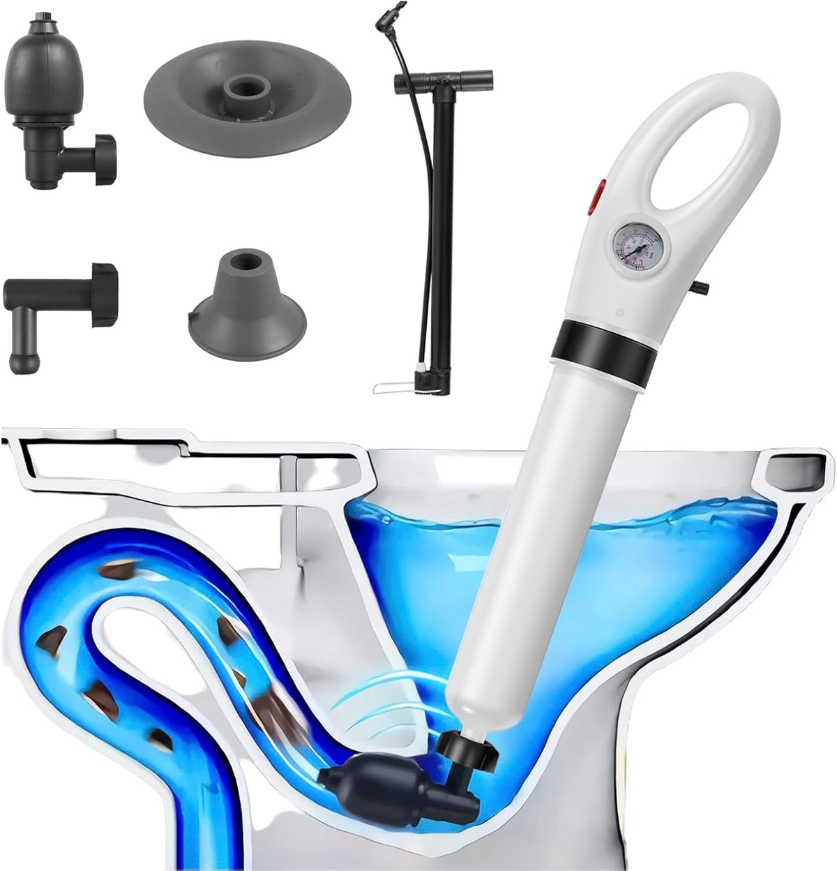 Débouchage des toilettes à haute pression