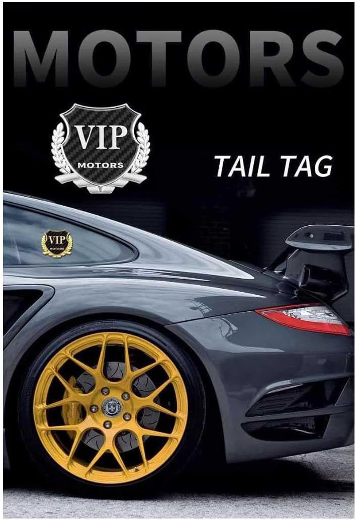 Autocollant 3D doré pour voiture avec logo personalisé