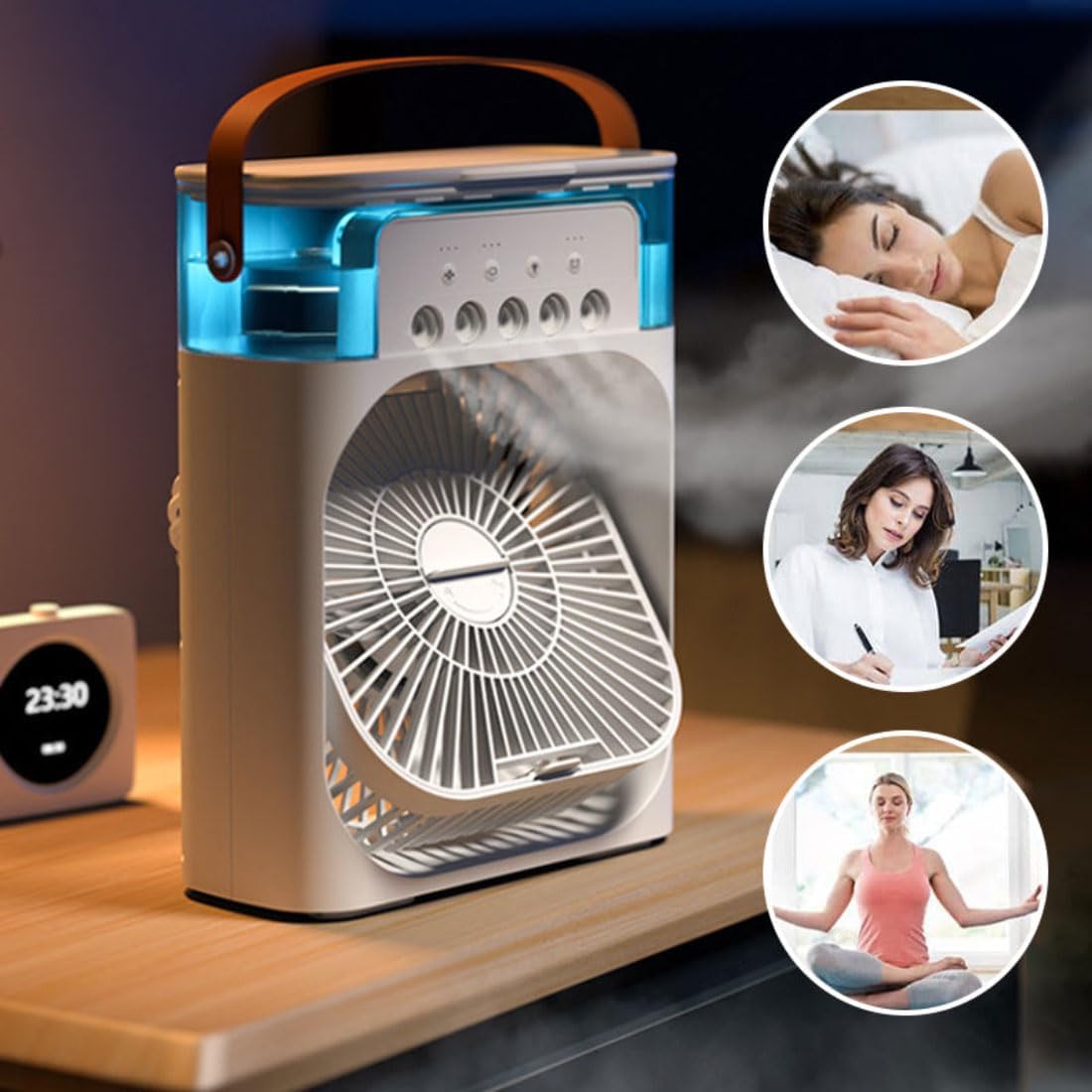 MINI VENTILATEUR 3 EN 1 PORTABLE