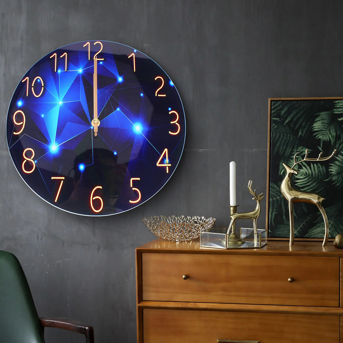 Horloge Murale Design en Verre Trempé