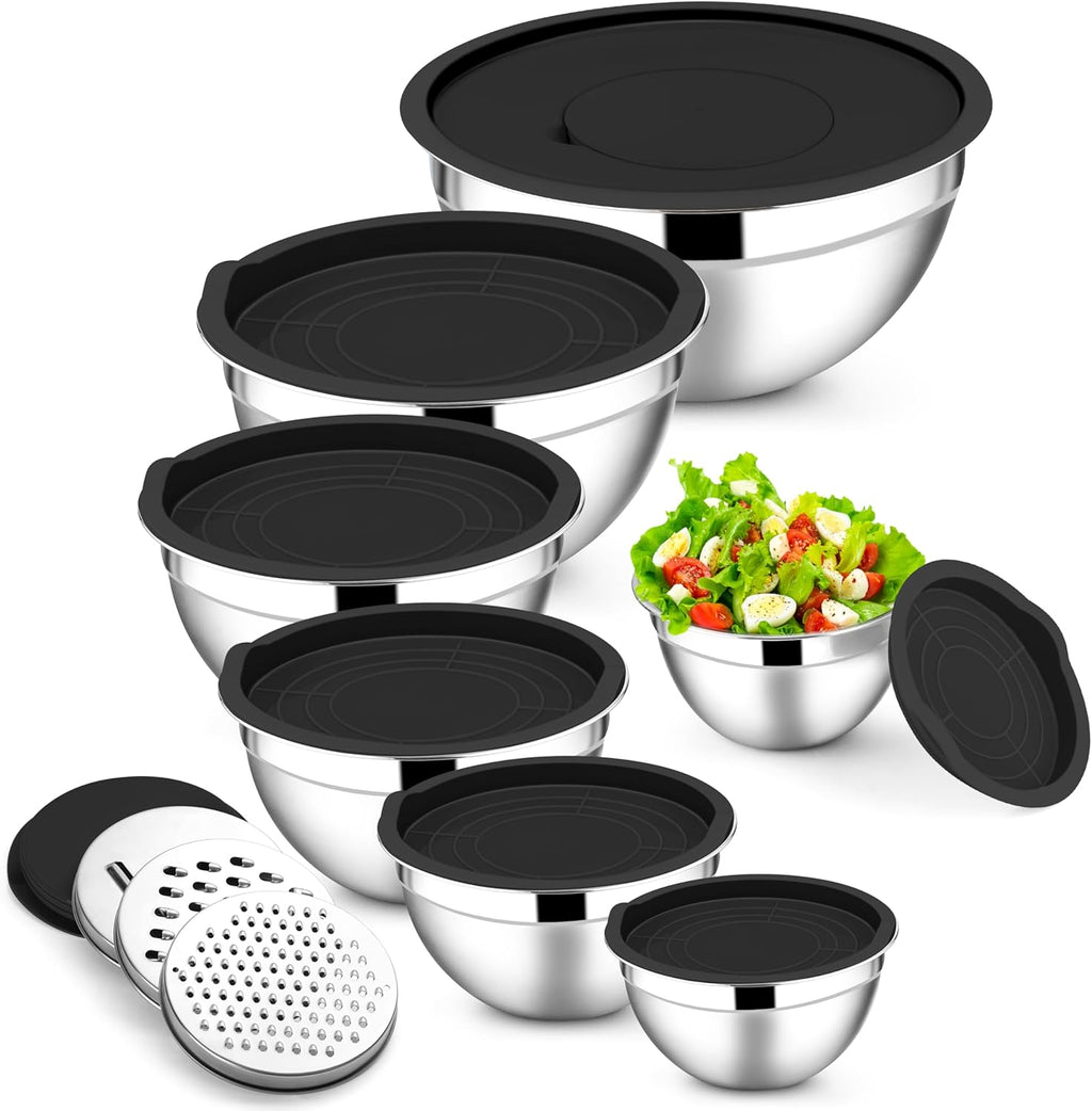 Ensemble de 7 bols mélangeurs en acier inoxydable,