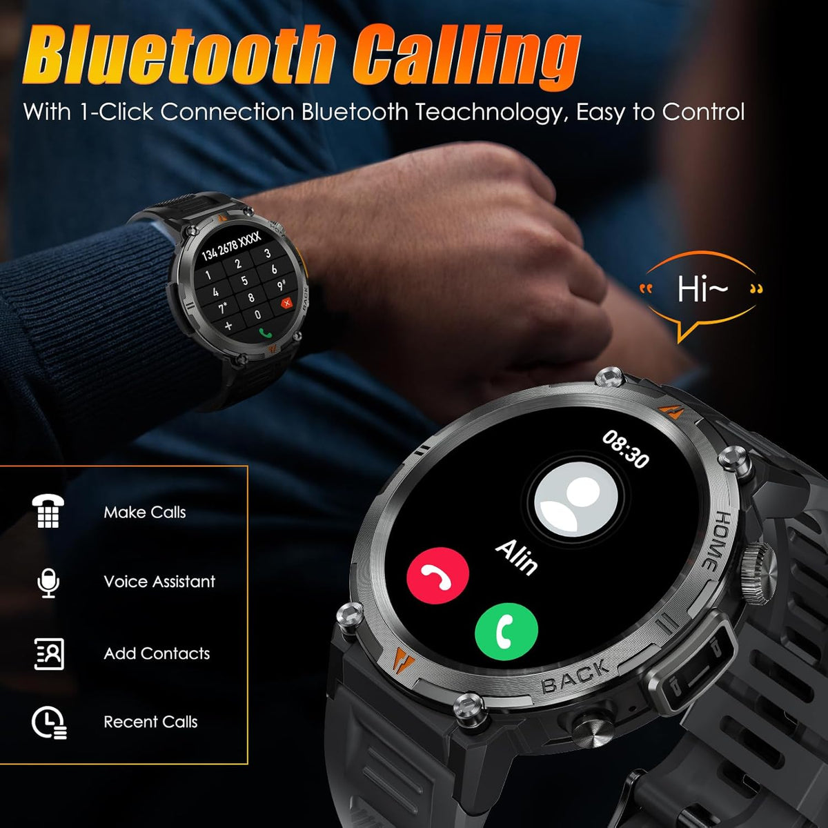 Montre connectée EIGIIS KE3 pour hommes