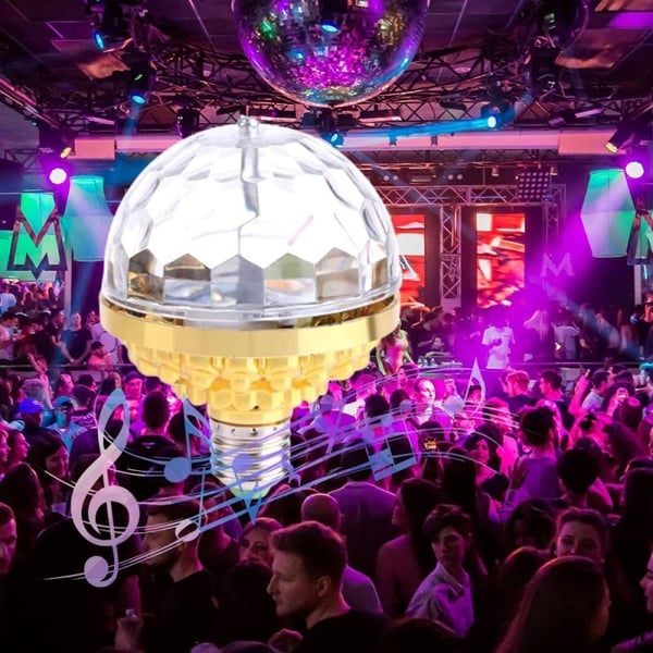 Projecteur boule disco rotative colorée
