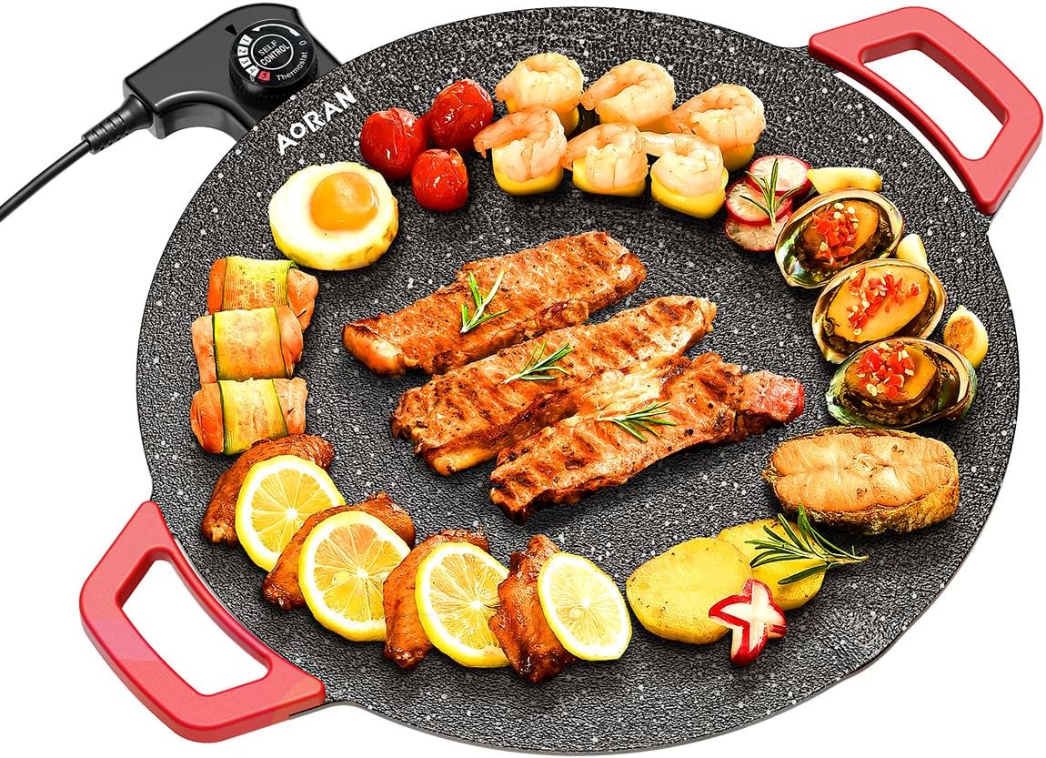 Poêle à griller électrique coréenne 36 cm