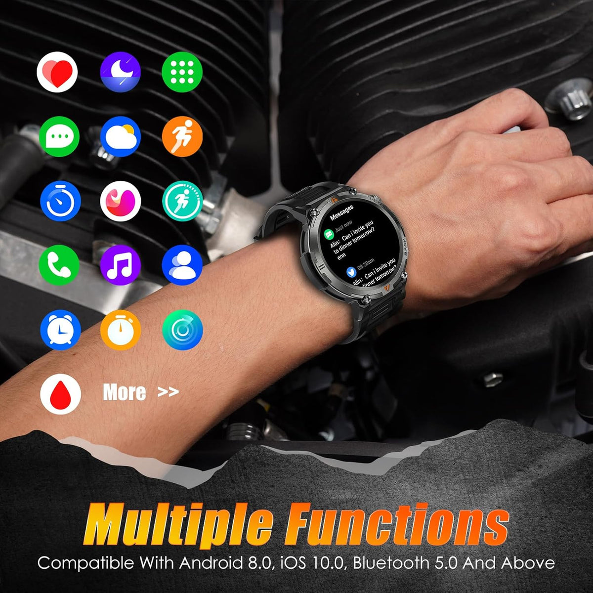Montre connectée EIGIIS KE3 pour hommes