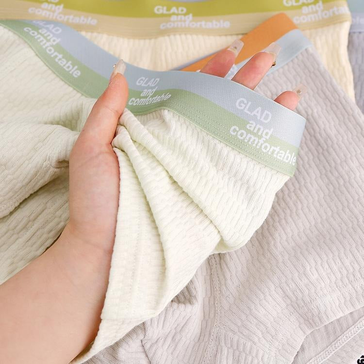 Boxer en coton 100% texturé respirant (Pack de 4pcs)