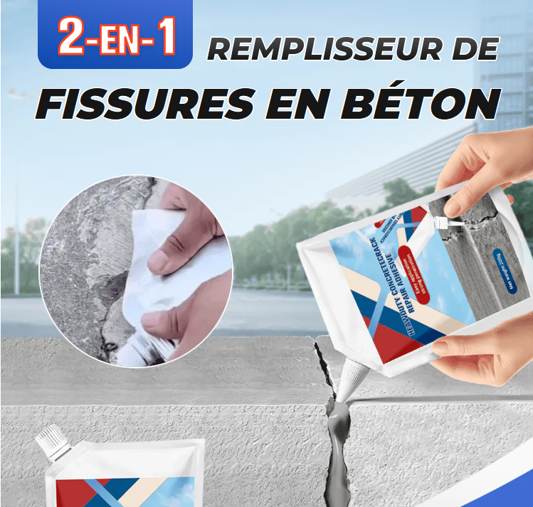 Adhésif robuste pour la réparation des fissures du béton (500g)