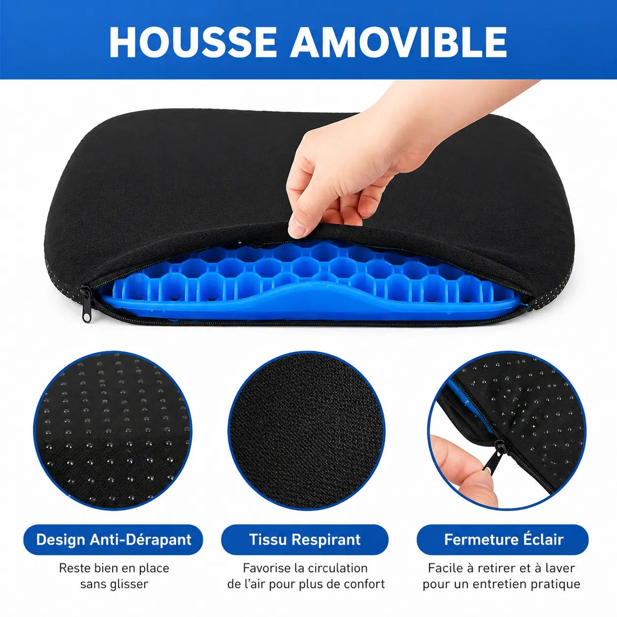 Coussin en Gel Ergonomique