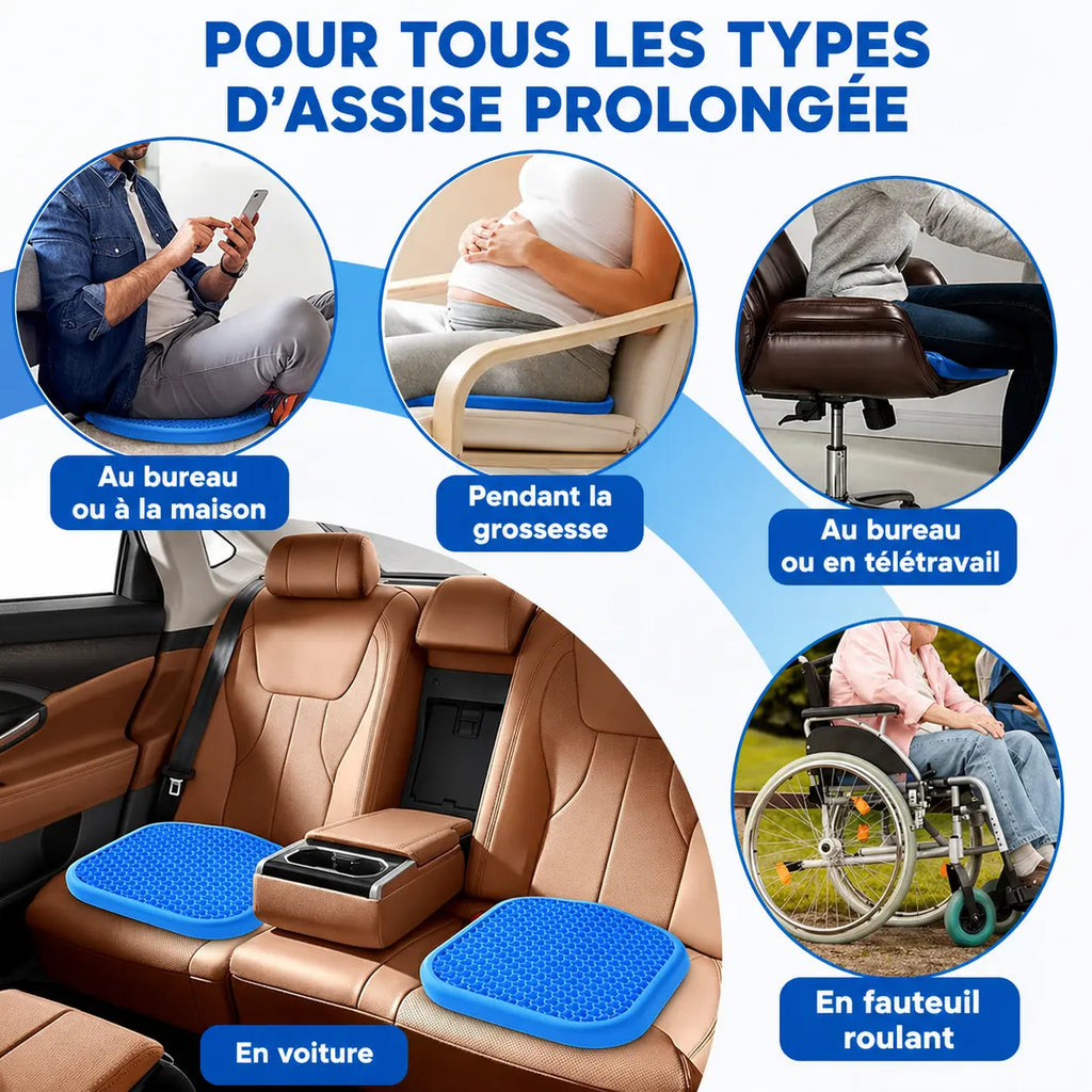 Coussin en Gel Ergonomique