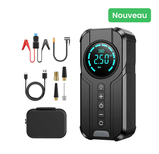 Démarreur de démarrage portable avec pompe à air Pro  4 en 1
