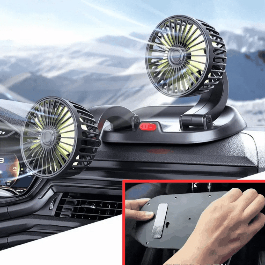 ventilateur de voiture à double refroidissement 360°