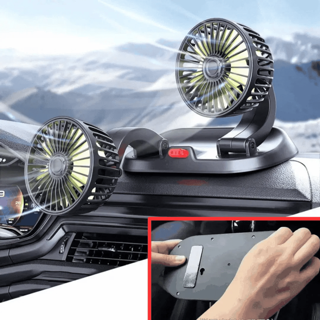 ventilateur de voiture à double refroidissement 360°