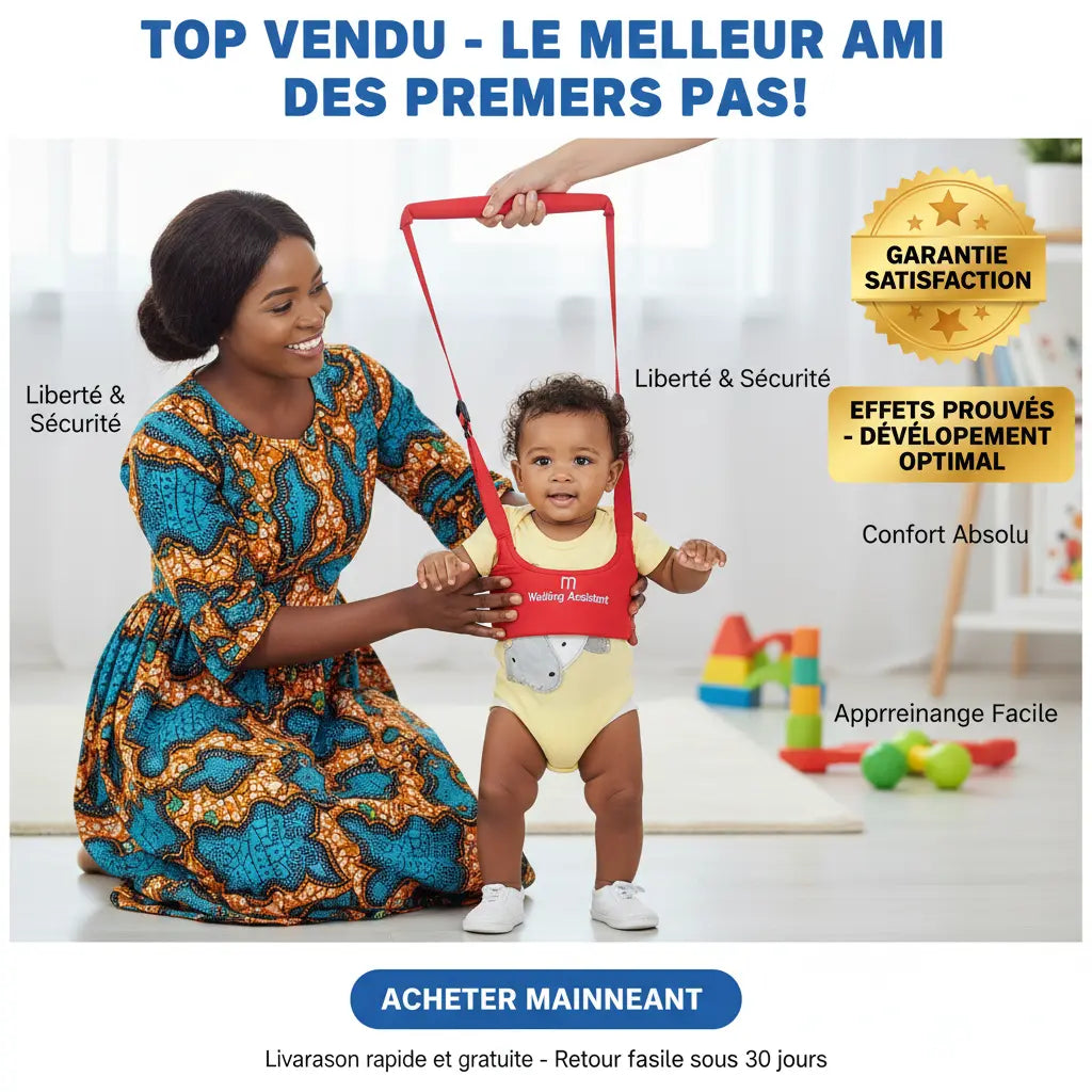 Harnais de marche réglable pour bébé
