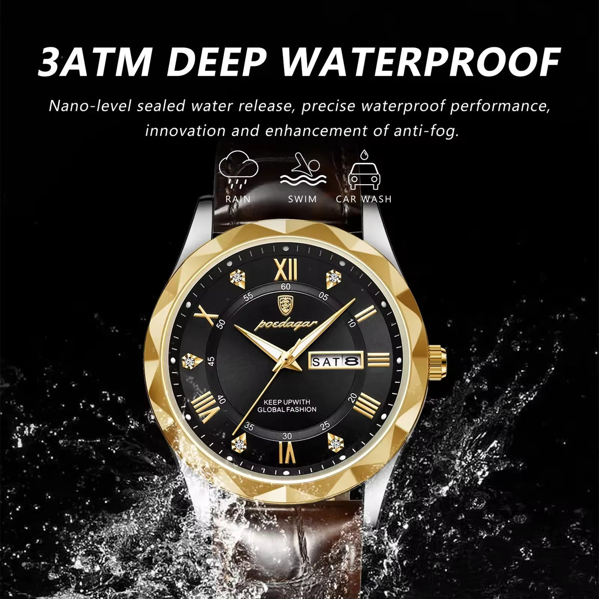 Montre de Luxe POEDAGAR 615 pour Homme