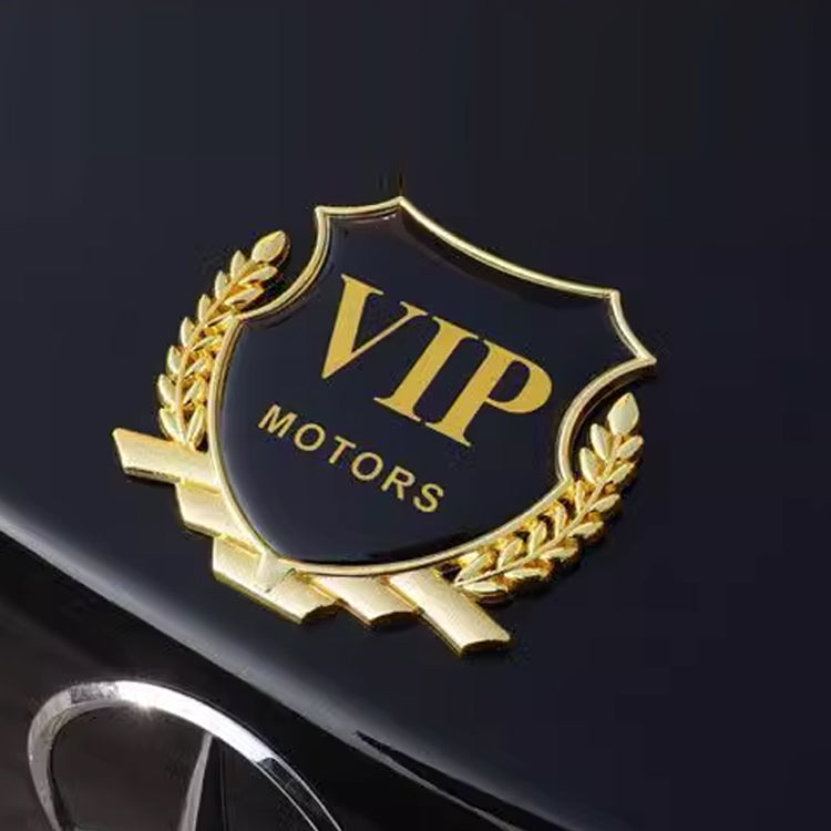Autocollant 3D doré pour voiture avec logo personalisé