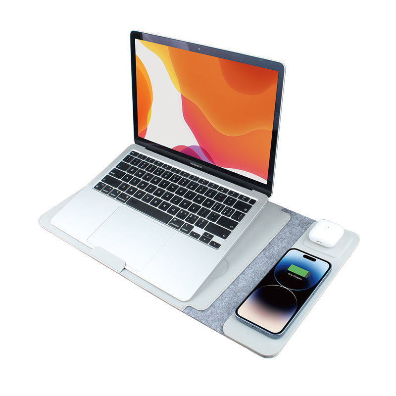 Housse de chargement sans fil 4 en 1 pour ordinateur portable (couleur Noir)