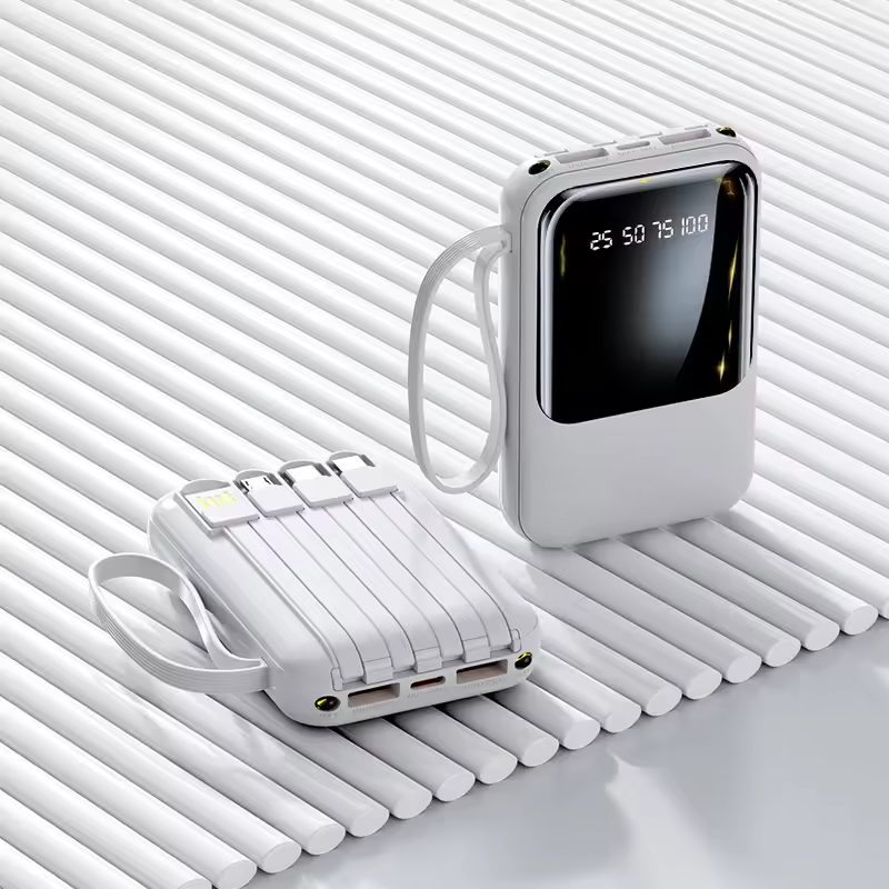 20000mah Portable Power Bank avec câbles intégrés