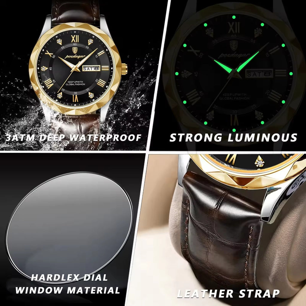 Montre de Luxe POEDAGAR 615 pour Homme