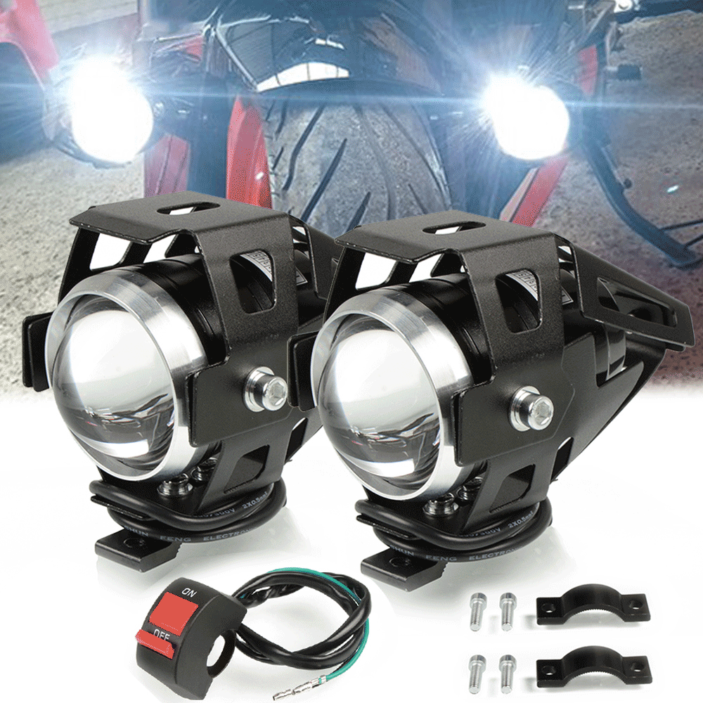 Pack de Deux Phares Puissants à LED pour Moto