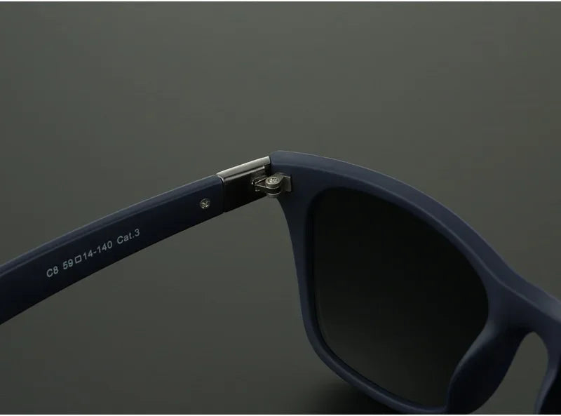 Lunettes de soleil polarisées carrées à la mode