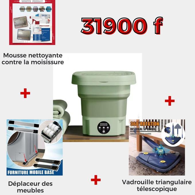 Pack Ménage Ultime 4-en-1 : Pour un Intérieur Impeccable Sans Effort !