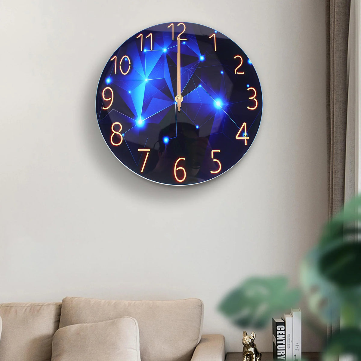 Horloge Murale Design en Verre Trempé