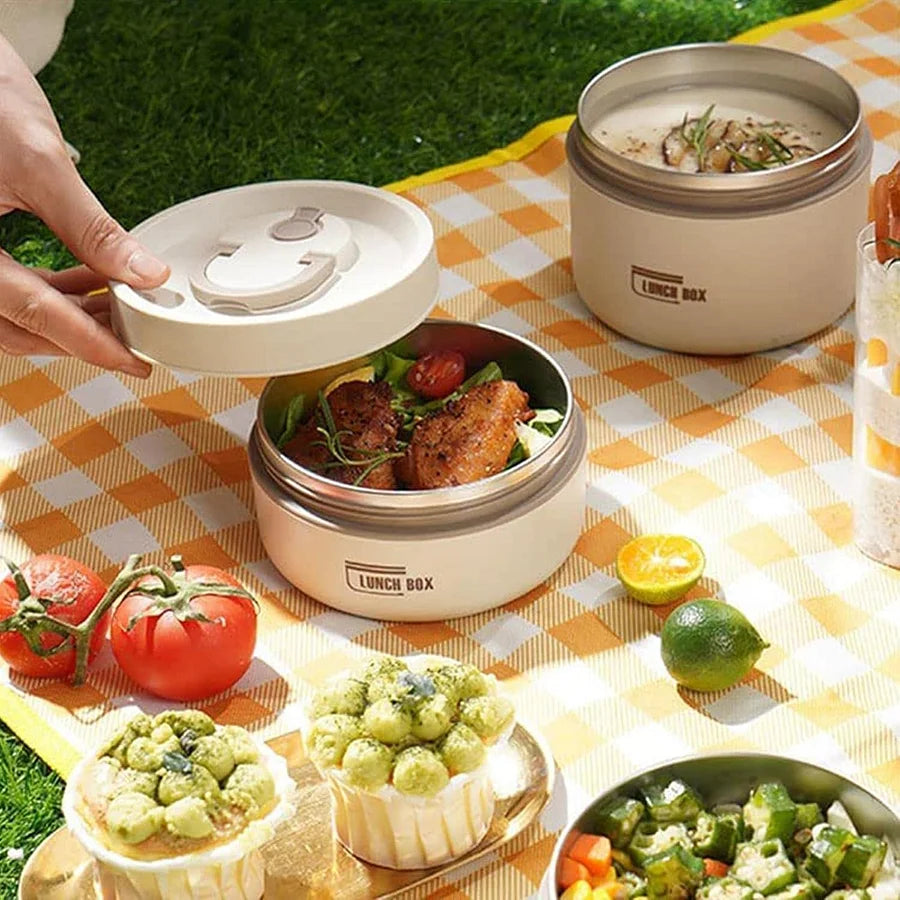 LUNCHBOX  isotherme portable en acier inoxydable