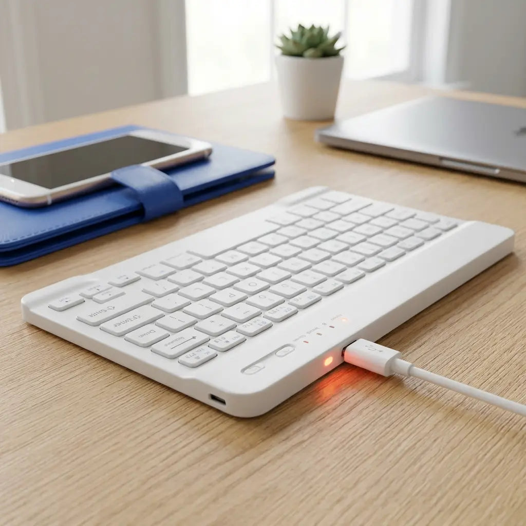 Clavier Sans Fil Portable avec Support Téléphone