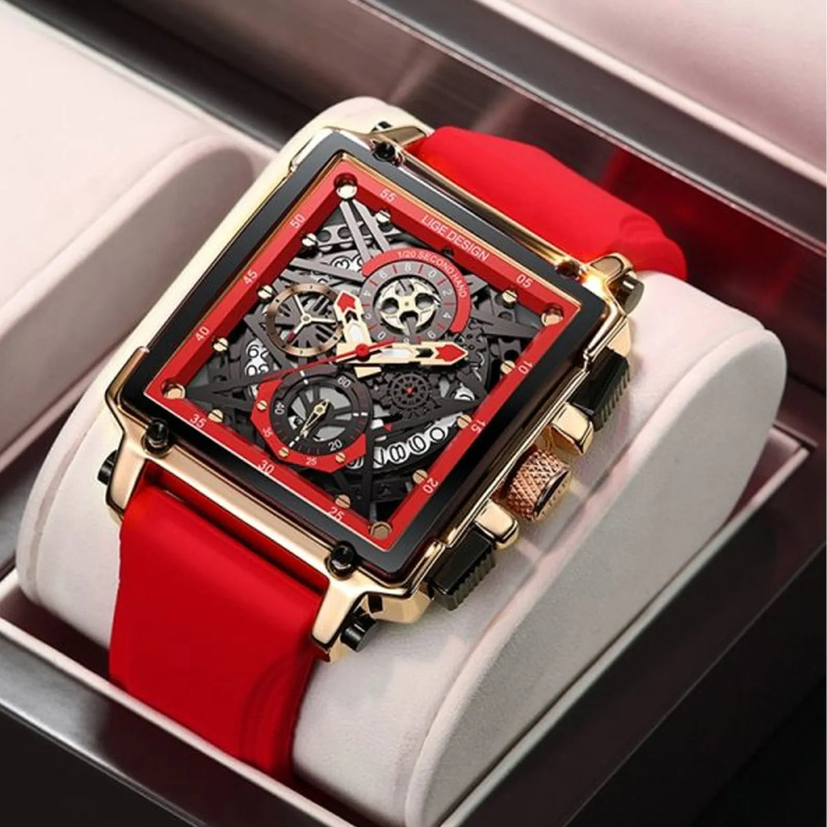 Montre Square LIGE pour homme