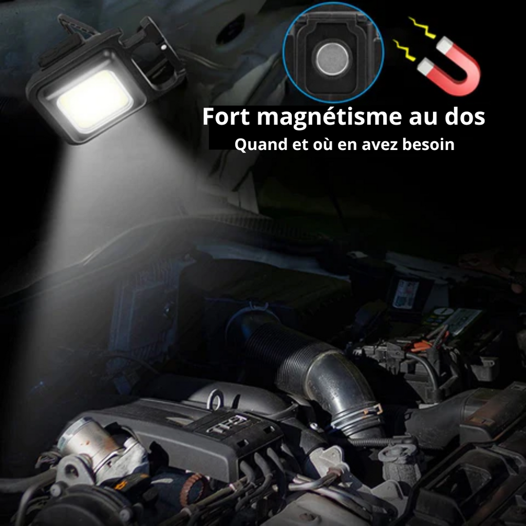Petite lampe de poche lampe de travail portative USB rechargeable
