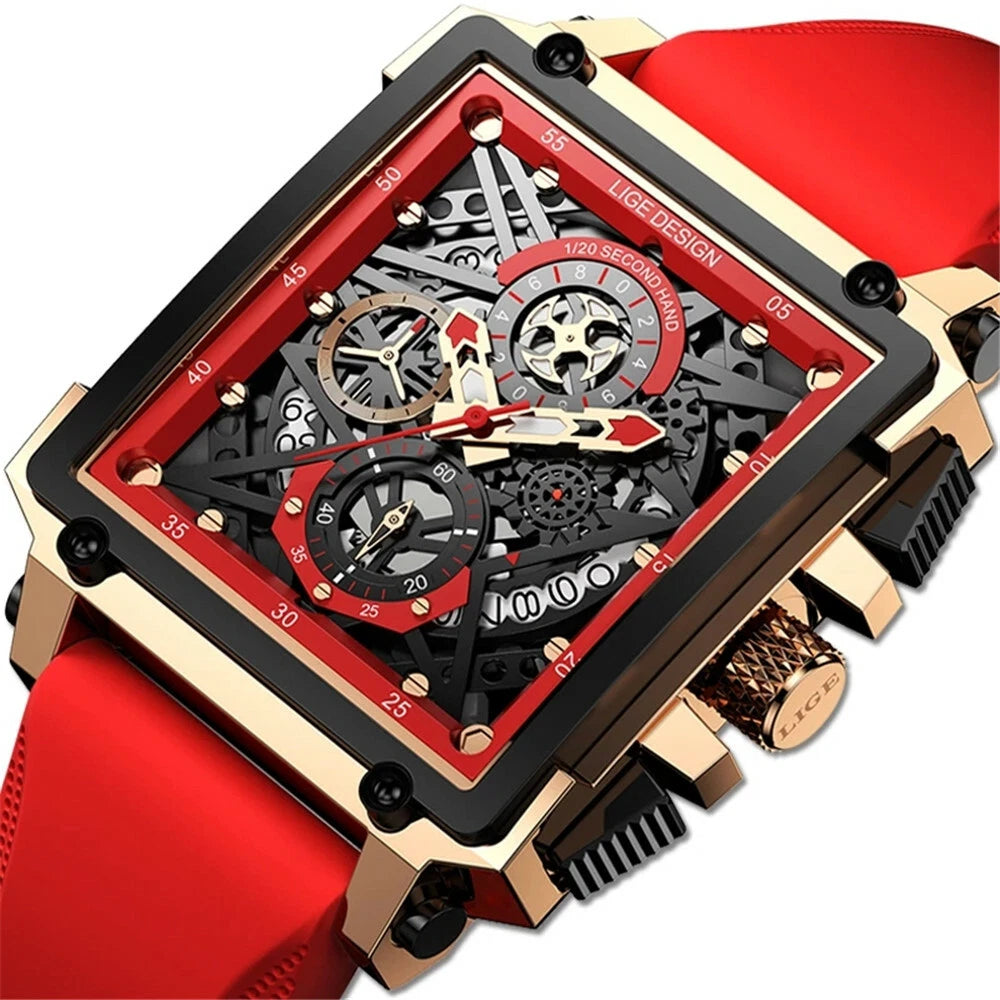 Montre Square LIGE pour homme