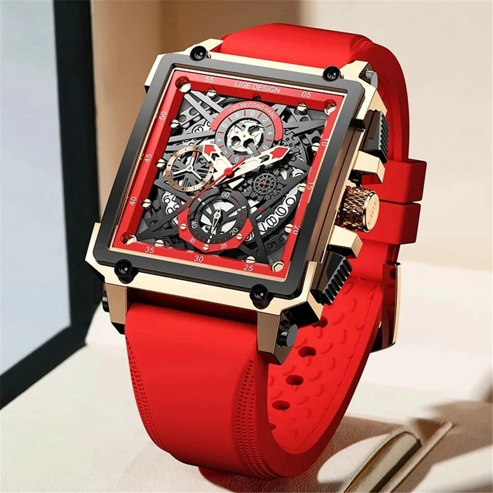 Montre Square LIGE pour homme