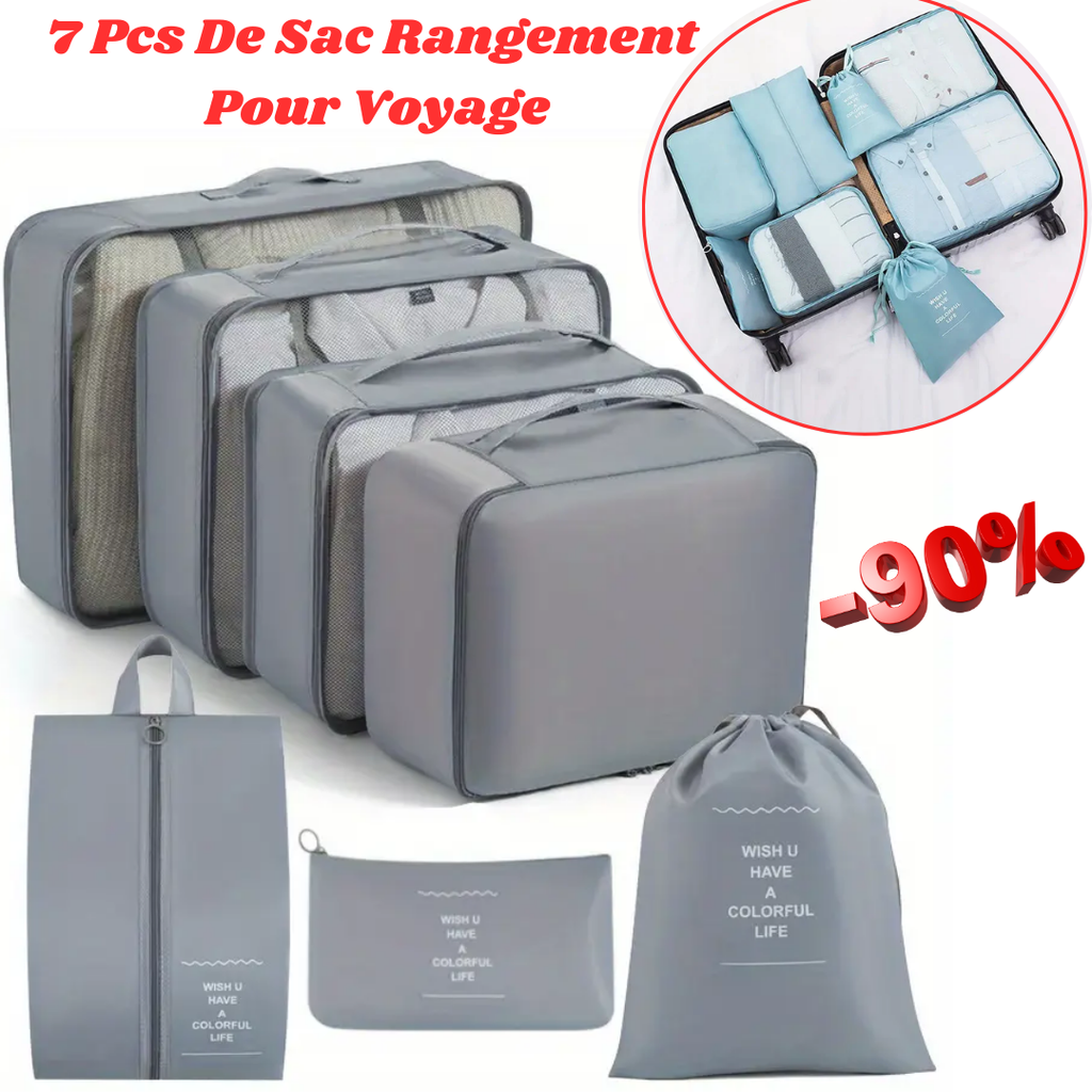 7 Pcs  de Sac Rangement pour Voyage