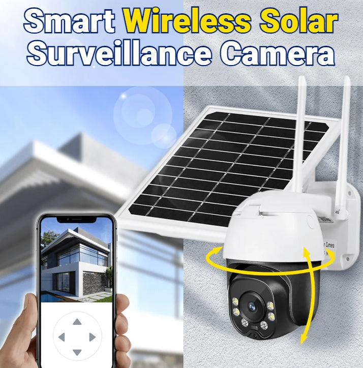 Caméra de sécurité solaire sans fil 4G