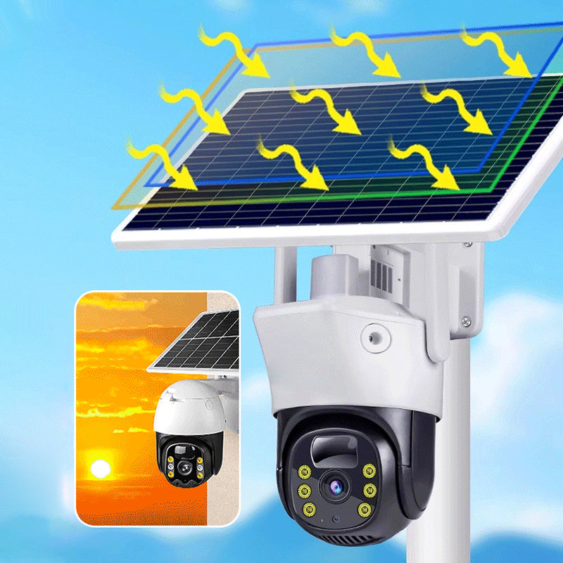 Caméra de sécurité solaire sans fil 4G
