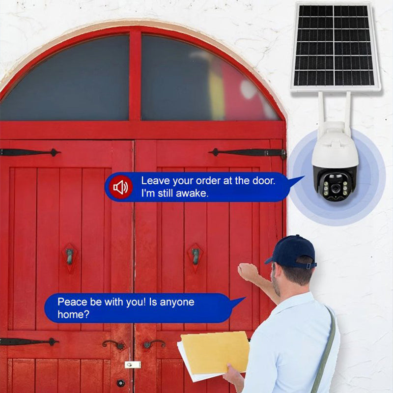 Caméra de sécurité solaire sans fil 4G