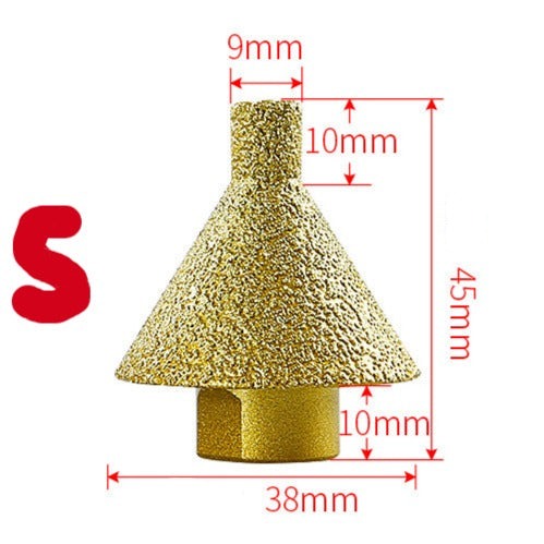 Mèches de chanfreinage diamantées pour meuleuses d'angle