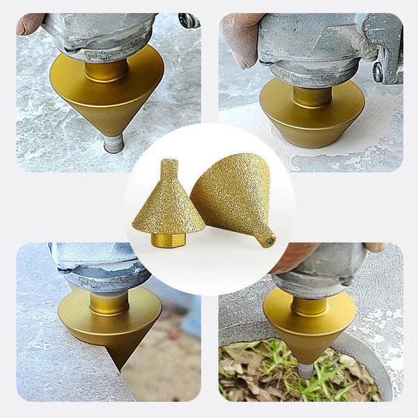 Mèches de chanfreinage diamantées pour meuleuses d'angle