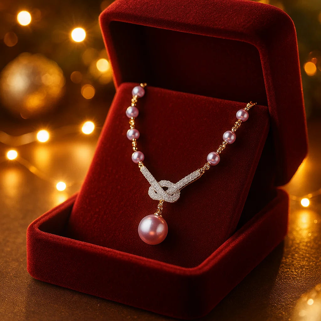 Collier en perles pour cadeau de Noêl