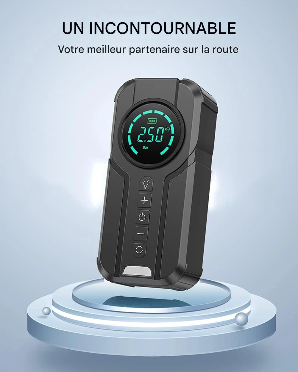 Pompe à air électrique pour gonfler les pneus, portable, 6000mAh,